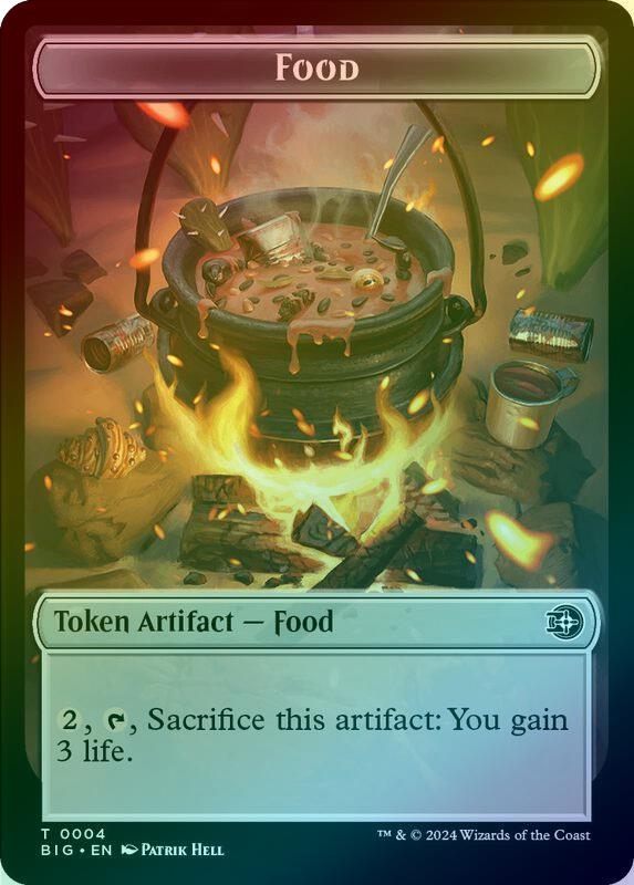 Mercenary // Food (004) Token (Foil) (TOTJ)