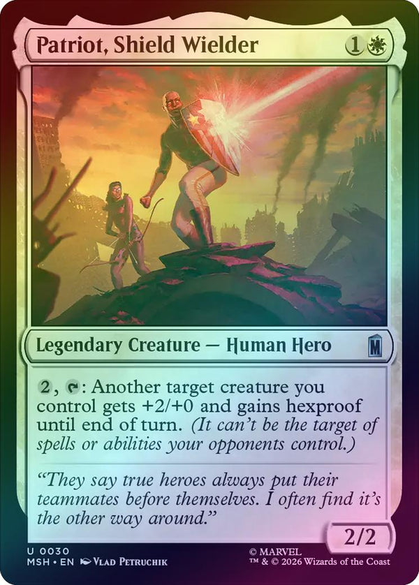 Patriot, Shield Wielder (Foil) (MSH) (Pre-Order)