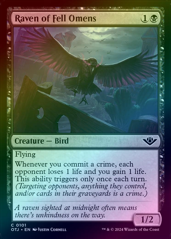 Raven of Fell Omens (Foil) (OTJ)