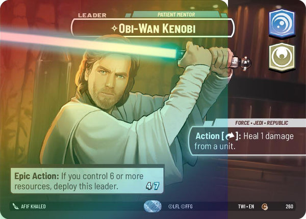 Obi-Wan Kenobi - Patient Mentor (Showcase) - 260 - Common (Foil)