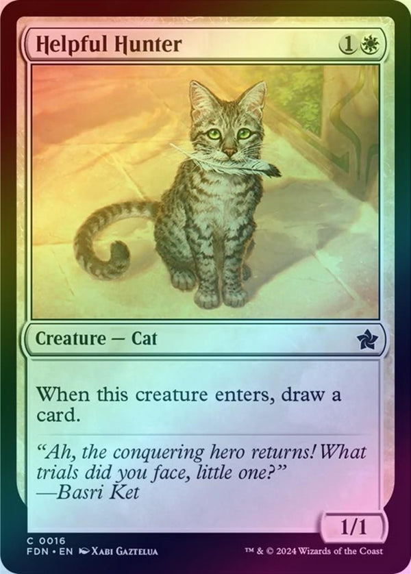 Helpful Hunter (Foil) (FDN)