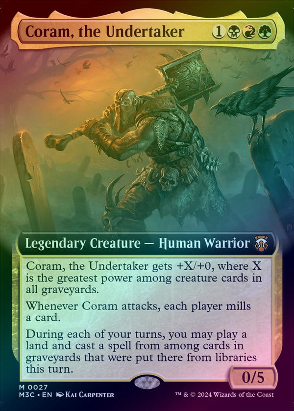 Coram, the Undertaker - Extended Art (Foil) (M3C)