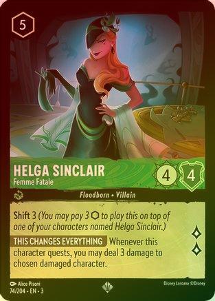 Helga Sinclair (Femme Fatale) - 74/204 - Super Rare (Foil)