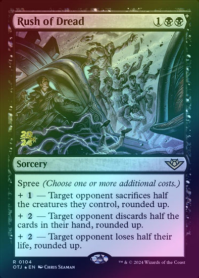 Rush of Dread - Prerelease Promo (Foil) (POTJ)