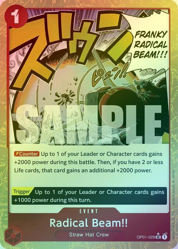 Radical Beam!! (Textured Foil) - OP01-029 - Uncommon