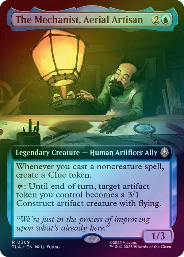 The Mechanist, Aerial Artisan - Extended Art (Foil) (TLA)