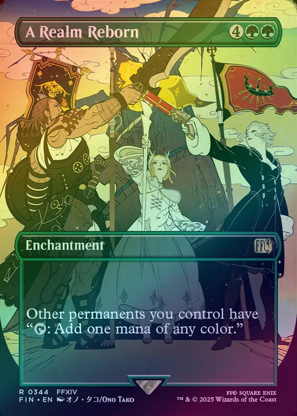 A Realm Reborn - Borderless (Foil) (FIN)