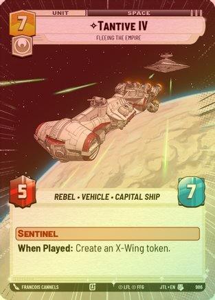 Tantive IV - Fleeing the Empire (Hyperspace) - 986 - Uncommon (Foil)