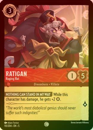 Ratigan (Raging Rat) - 113/204 - Common (Foil)