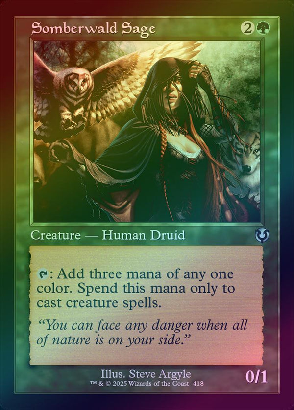 Somberwald Sage - Retro Frame (Foil) (INR)