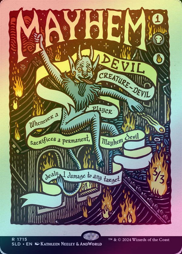 Mayhem Devil - Prints of Darkness (Rainbow Foil) (SLD)