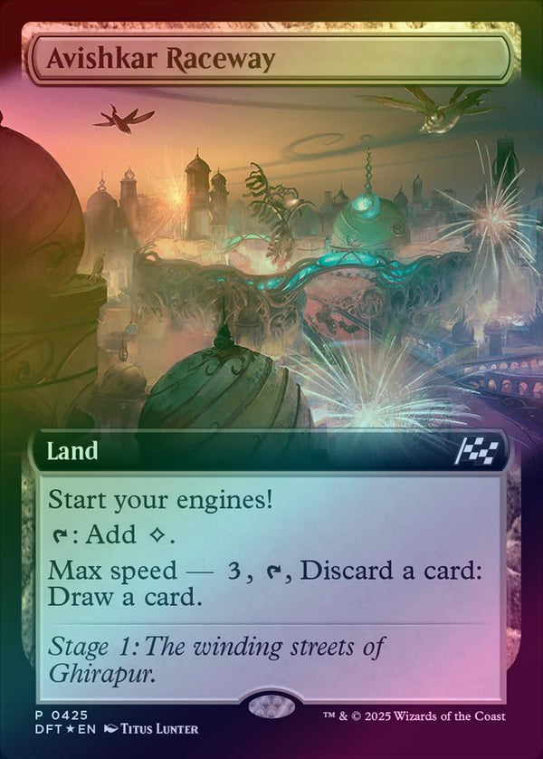 Avishkar Raceway - Extended Art - Finish Line Bundle Promo (Foil) (DFT)