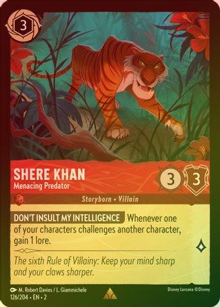 Shere Khan (Menacing Predator) - 126/204 - Rare (Foil)