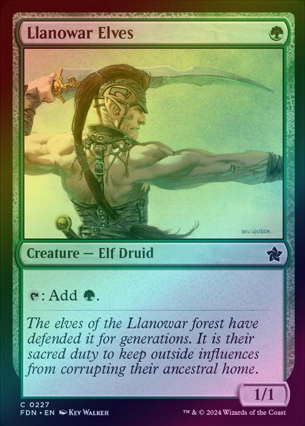 Llanowar Elves (Foil) (FDN)
