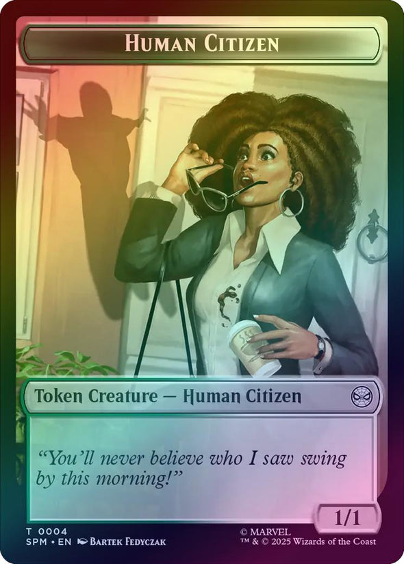 Human Citizen // Treasure Token (Foil) (TSPM)