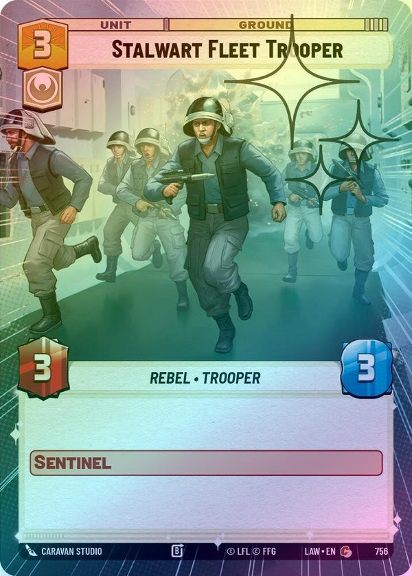 Stalwart Fleet Trooper (Hyperspace Foil) - 756 - Common (Foil)