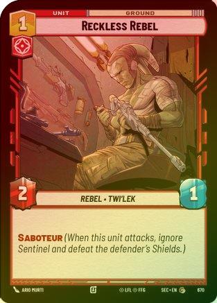Reckless Rebel (Foil) - 670 - Common (Foil)
