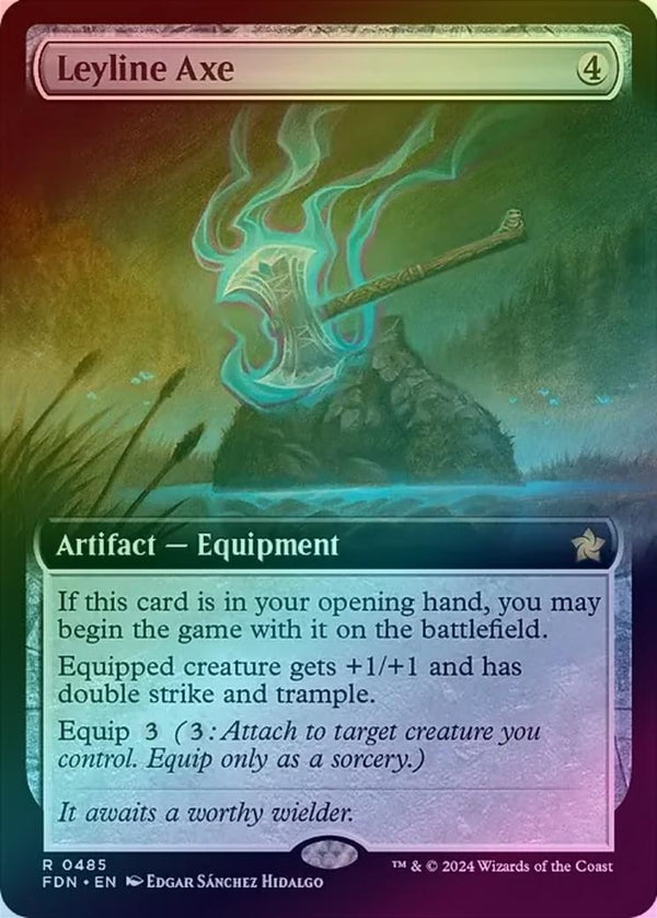 Leyline Axe - Extended Art (Foil) (FDN)