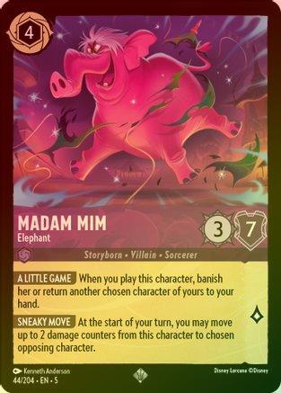 Madam Mim (Elephant) - 44/204 - Super Rare (Foil)