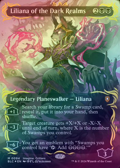 Liliana of the Dark Realms - Borderless (Raised Foil) (BLC)