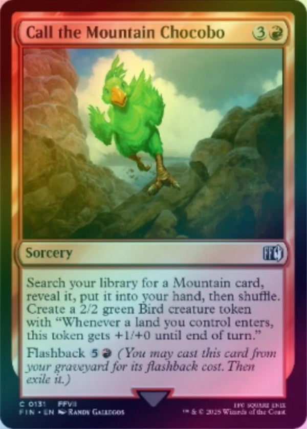 Call the Mountain Chocobo (Foil) (FIN)