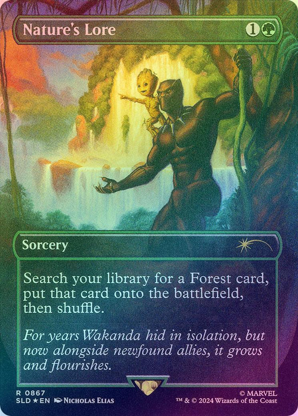 Nature's Lore - Borderless (Rainbow Foil) (SLD)