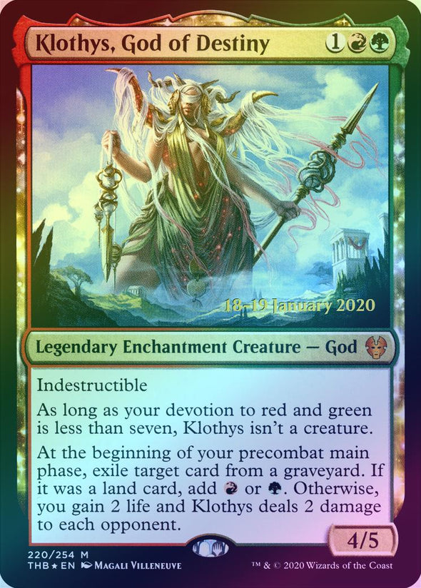 Klothys, God of Destiny - Prerelease Promo (Foil) (PTHB)