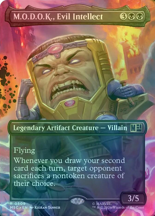 M.O.D.O.K., Evil Intellect - Borderless Scene: Villains Unleashed (Foil) (MSC)