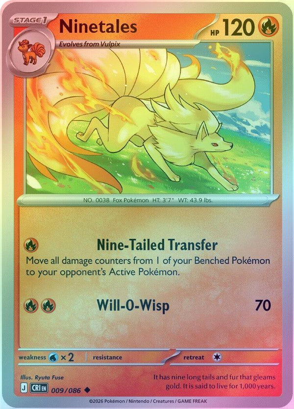 Ninetales - 009/086 - Uncommon - Reverse Holo
