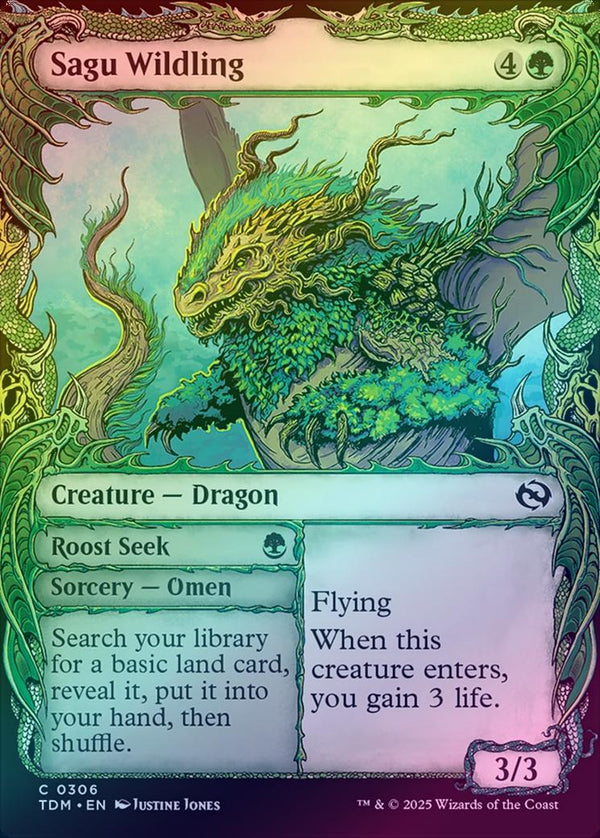 Sagu Wildling // Roost Seek - Draconic Showcase (Foil) (TDM)
