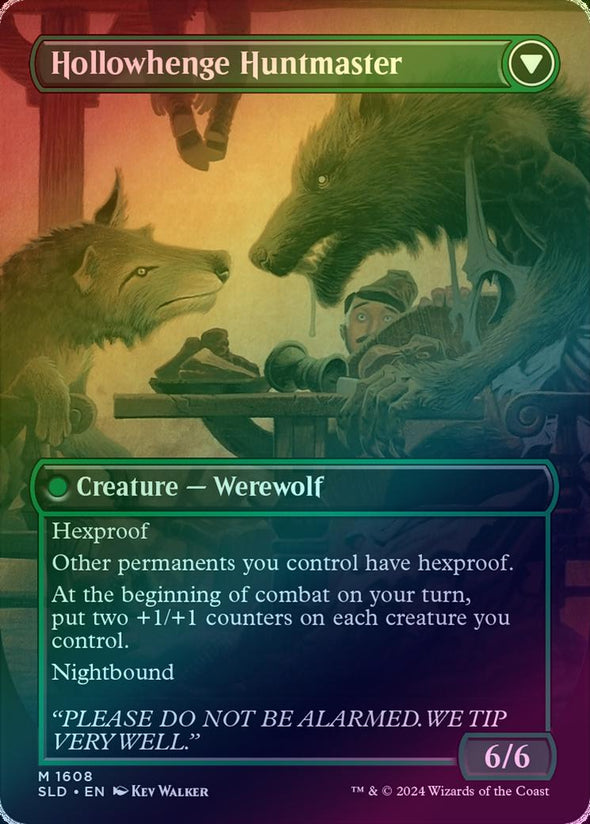 Avabruck Caretaker // Hollowhenge Huntmaster - Featuring: Not A Wolf (Foil) (SLD)