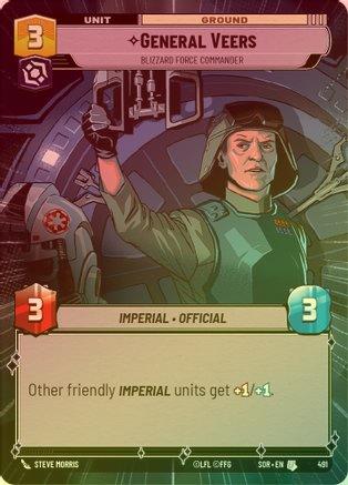 General Veers - Blizzard Force Commander (Hyperspace) - 491 - Uncommon (Foil)