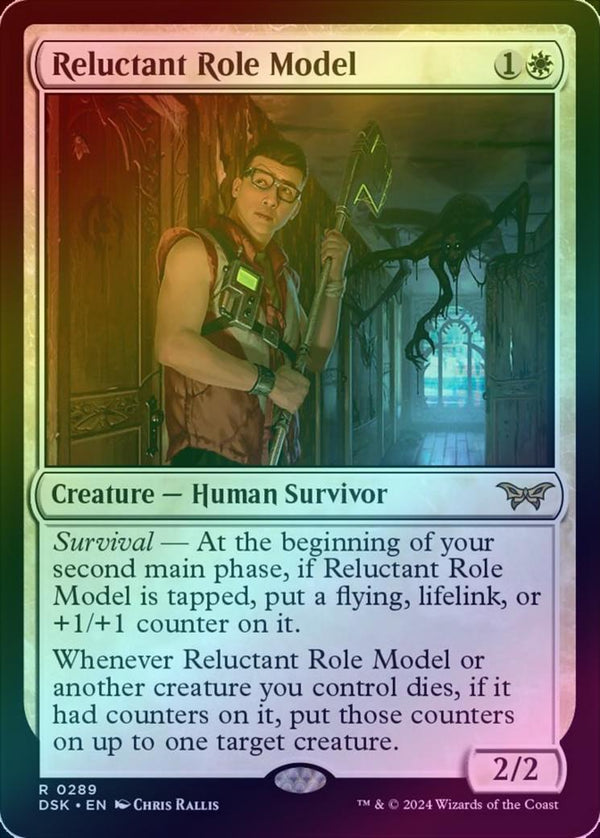 Reluctant Role Model - Lurking Evil Alternate Art (Foil) (DSK)