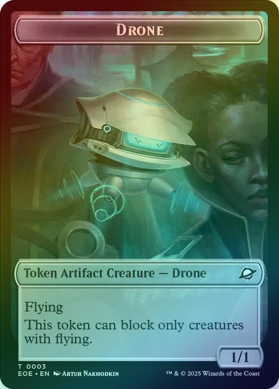 Robot // Drone Token (Foil) (TEOE)