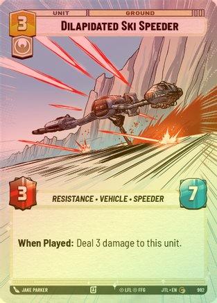 Dilapidated Ski Speeder (Hyperspace) - 982 - Common (Foil)