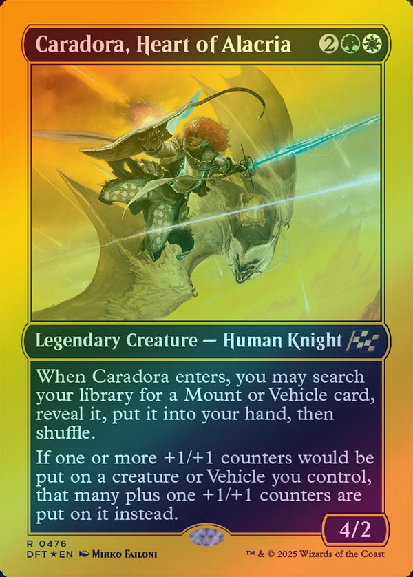 Caradora, Heart of Alacria (First-Place Foil) (DFT)