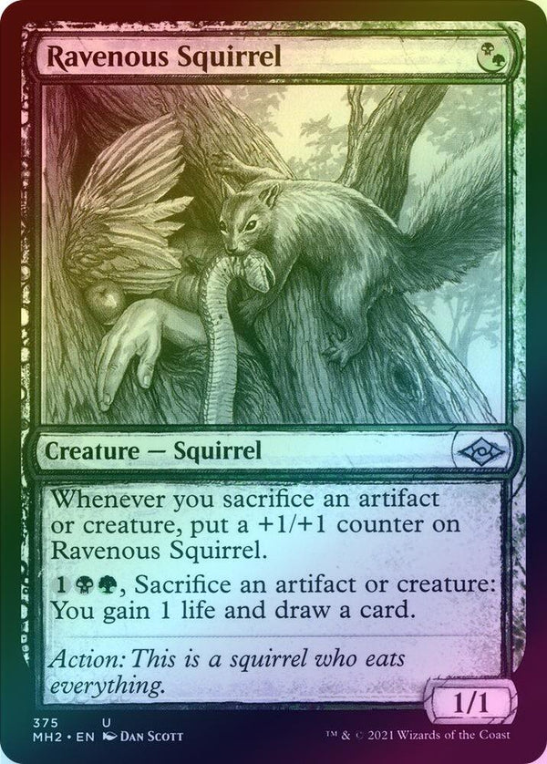Ravenous Squirrel - Sketch Showcase (Foil) (MH2)
