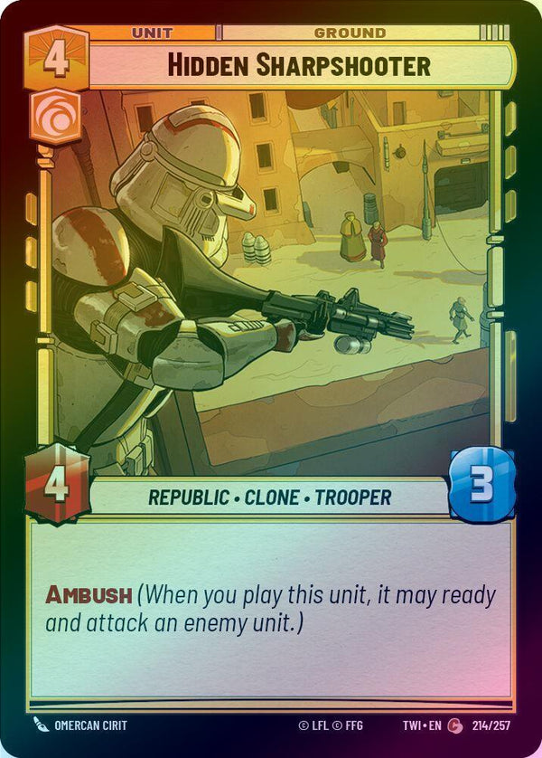 Hidden Sharpshooter - 214/257 - Common (Foil)