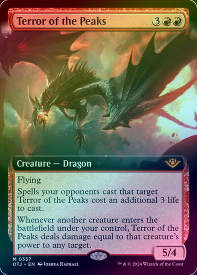 MTG Terror Of The Peaks Terror Of The Peaks MTG Card - Altered Art Style For EDH/Commander & Playtest, Near Mint Terror Of The Peaks Dragon Style Card For Edh And Playtest MTG Terror Of The Peaks Terror Of The Peaks MTG Card - Altered Art Style For EDH/Commander & Playtest, Near Mint Terror Of The Peaks Dragon Style Card For Edh And Playtest