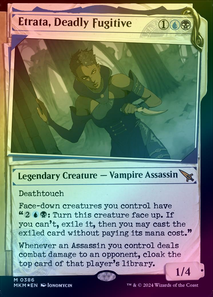401 Games Canada - Etrata, Deadly Fugitive - Invisible Ink Showcase (Foil) (MKM) 401 Games Canada - Etrata, Deadly Fugitive - Invisible Ink Showcase (Foil) (MKM)