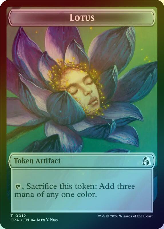 Dragon // Lotus Token (Foil) (Pre-Order) (TFRA)