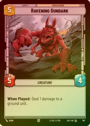 Ravening Gundark - 761 - Common (Foil)