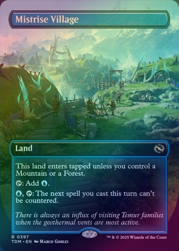 Mistrise Village - Borderless (Foil) (TDM)