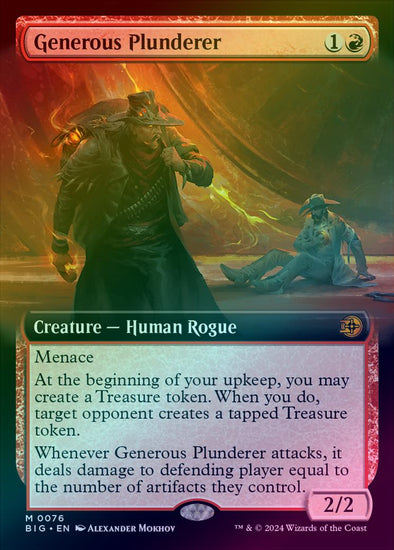 Generous Plunderer - Extended Art (Foil) (BIG)