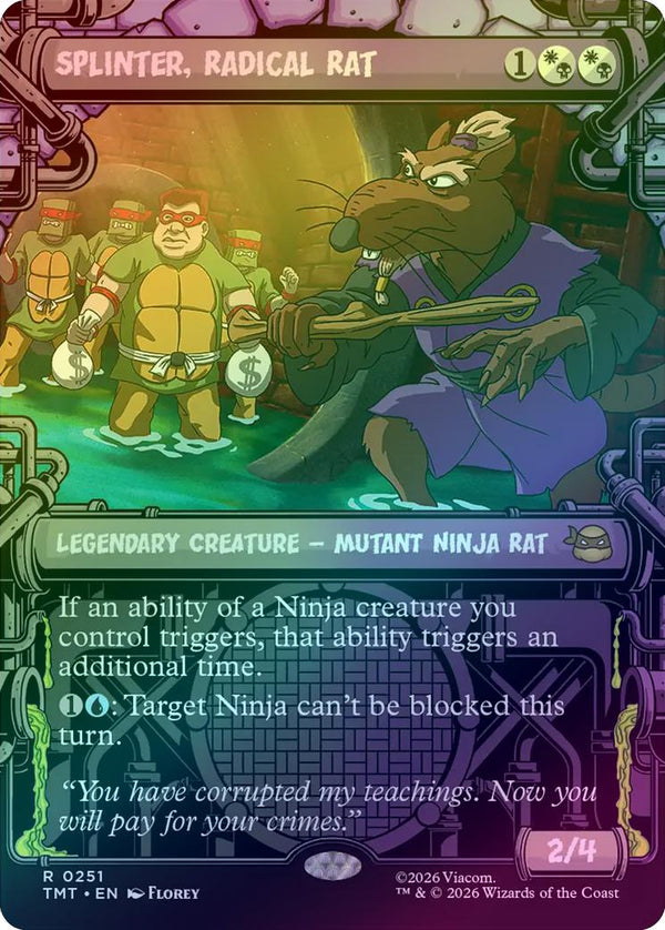 Splinter, Radical Rat - Sewer Frame (Foil) (TMT)