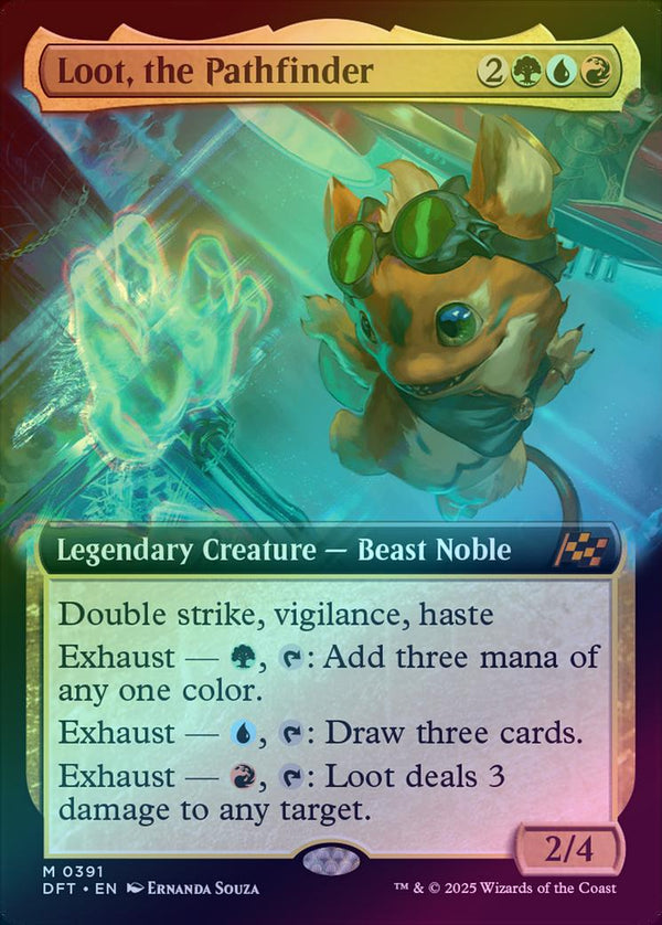 Loot, the Pathfinder - Extended Art (Foil) (DFT)