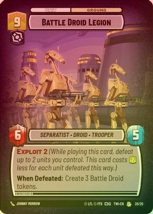 Battle Droid Legion - Weekly Play Promo - 20/20 - Rare (Foil)