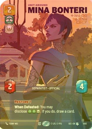 Mina Bonteri - Stop This War (Prestige Foil) - 1083 - Uncommon (Foil)
