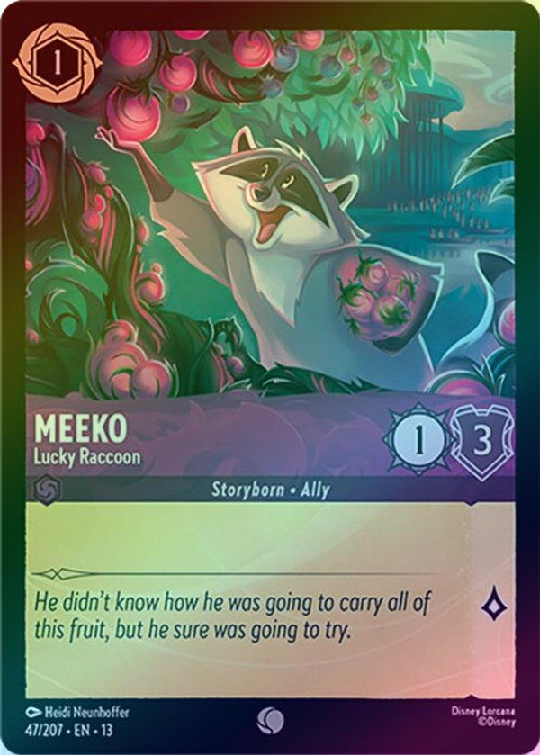 Meeko (Lucky Raccoon) - 47/207 - Common (Foil)