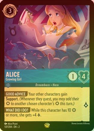 Alice (Growing Girl) - 137/204 - Legendary (Foil)